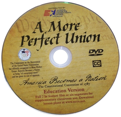 A More Perfect Union movie comes in white sleeve.